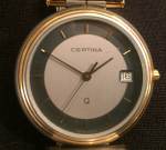 Certina quartz guld & stål, 2100 kr 2024-01-15