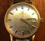 Certina Bristol 195, separate date, gold plated, 60's, 925 SEK 2024-02-19