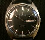 Bulowa autamatic med svart urtavla, 60-tal, 3800 kr 2024-08-18