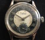 Certina Labora black ring white dial separate second steel, ca 40's, 750 SEK 2023-03-31