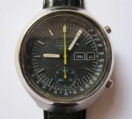 Seiko Helmet kronograf svart, automat med separat datum