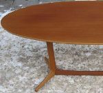 Soffbord Plommonet i teak, 50-tal. Design Kerstin Hörlin-Holmqvist, NK Triva, ingår i möbelgruppen Paradiset