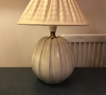 EWÅ model 40 table lamp, brass & beige, SOLD 2024-03-11