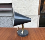 Liten vägg och bordslampa mässing & blå grå målad, 575 kr 2025-03-31