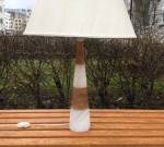 Marble two tone cone shaped table lamp ca 70's SOLD 2023-01-15