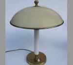 30-40's beige and brass desklamp