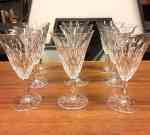 "Gate" 6 wineglasses, Simon Gate Orrefors Sweden, signed SOLD 2021-10-03