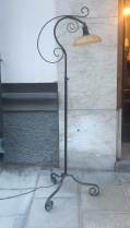 Wrought iron floorlamp, 20's, black, SOLD 2023-07-30