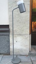 Luxo grå & vit golvlampa, 70-tal, SÅLD 2017-10-16