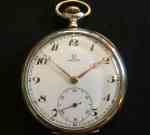 Omega pocket watch, gilded silver, SOLD 2022-03-20