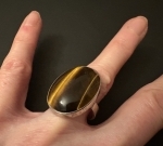 Nils Erk From silver & tigeröga ring, 60-tal, 925 kr 2025-03-26