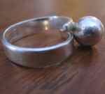 Ring av Bengt Hallberg, silver, 70-tal