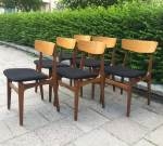 6 Schionning Elgaard danska teak stolar, SÅLDA 2025-02-14