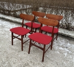 4 danska teak stolar, 50-tal 2400 kr/st 2025-02-15