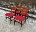 6 Danish teak chairs, 50-60's 1950 SEK/item ON HOLD 2023-02-20