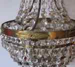 Big empire chrystal chandlier, 20's, chrystal and brass